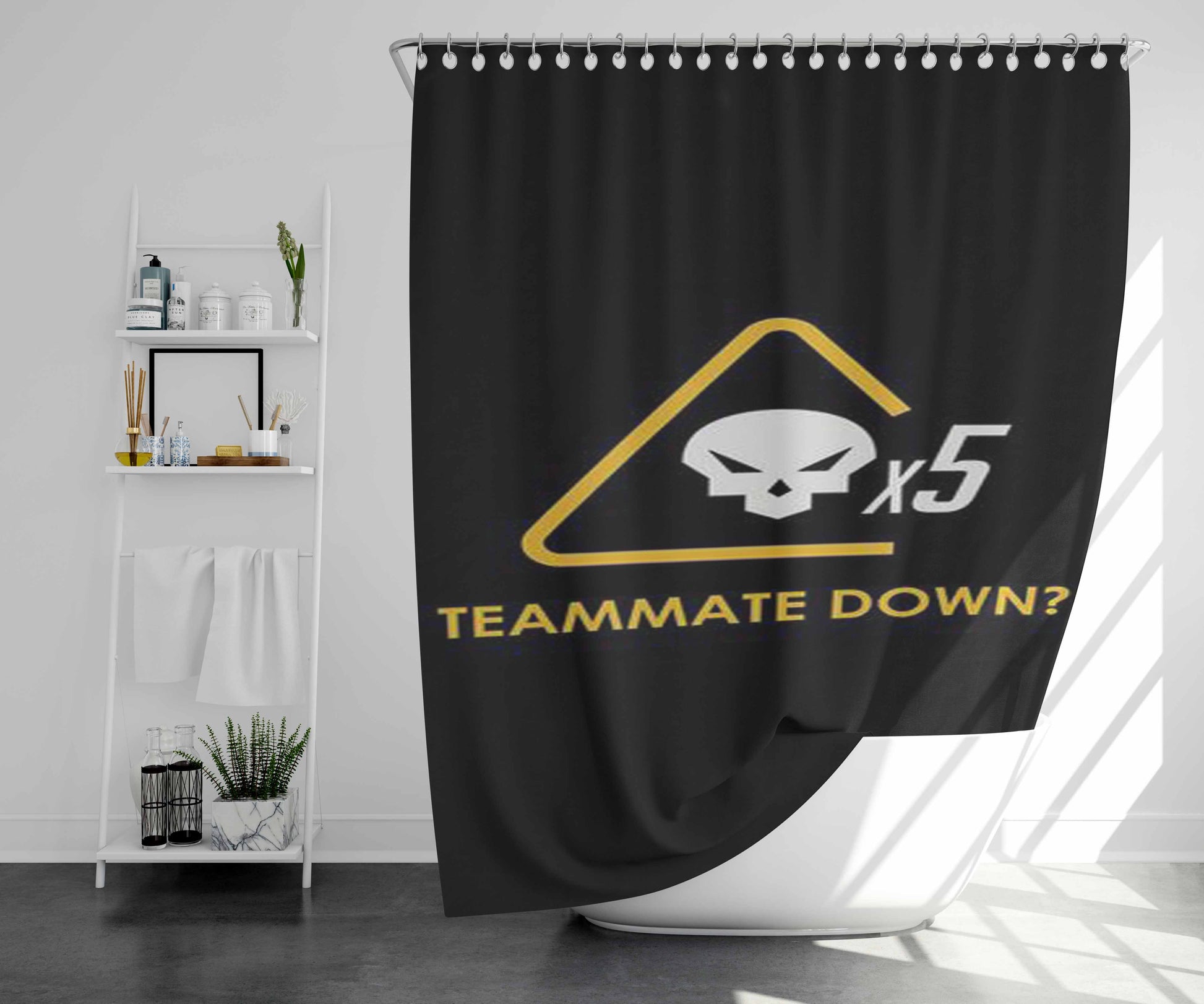 Teamfortress 2 Pocket Pyro Red Bathroom Shower Curtain Fabric Waterproof | 66 X 72 Inch