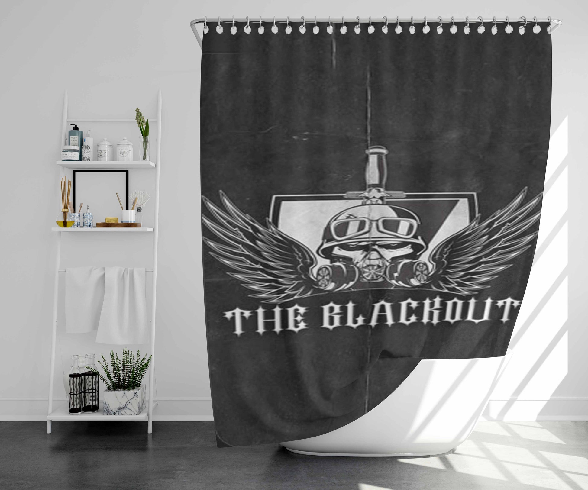 The Blackout Squad Bathroom Shower Curtain Fabric Waterproof | 66 X 72 Inch