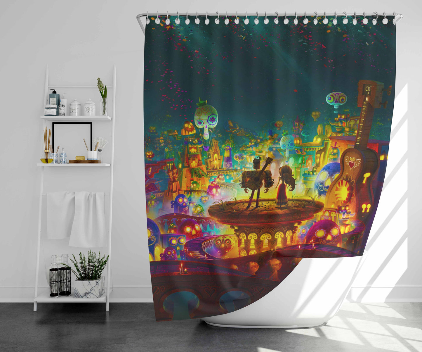 The Blonde Side Bathroom Shower Curtain Fabric Waterproof | 66 X 72 Inch