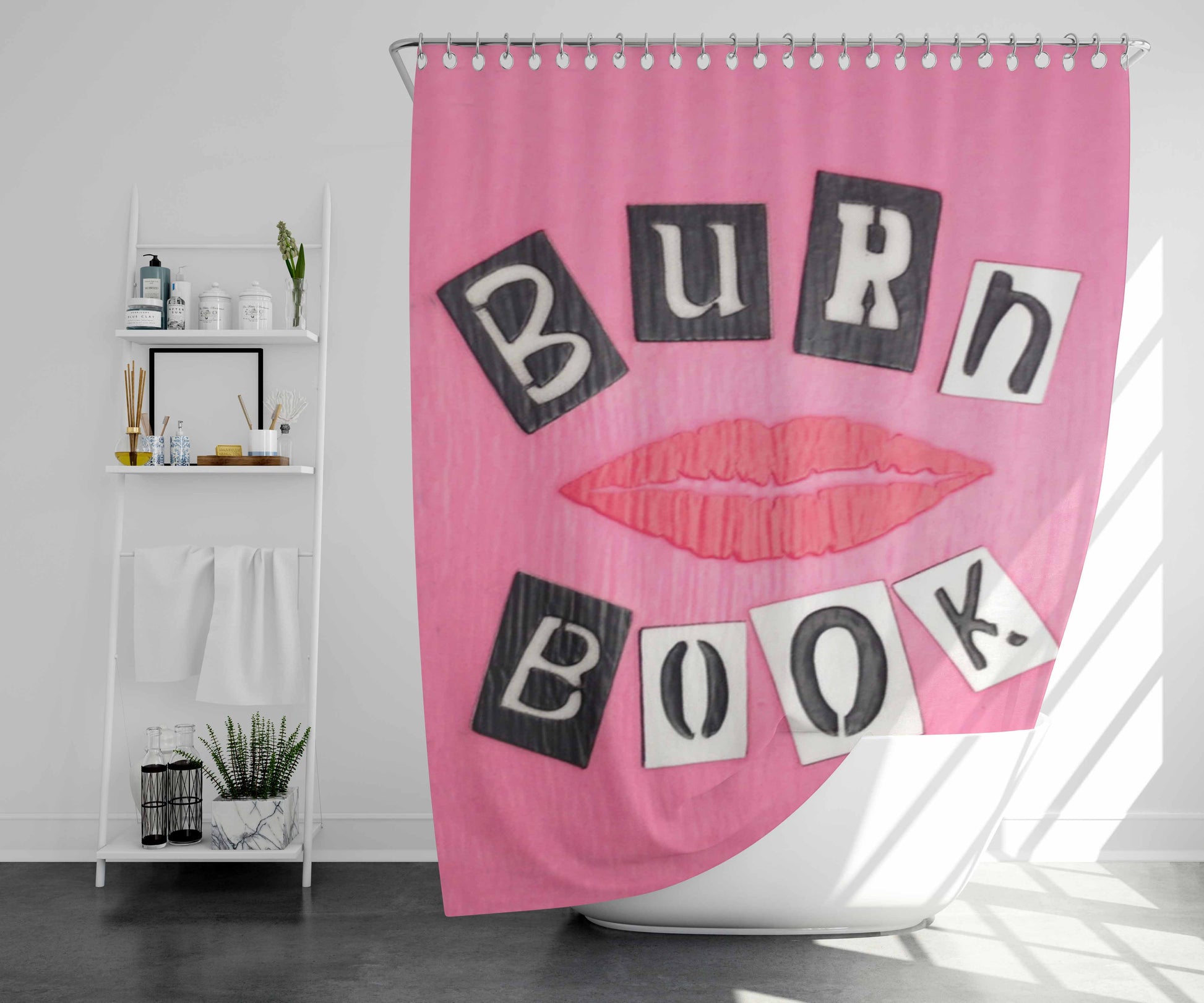 The Bunnisher Bathroom Shower Curtain Fabric Waterproof | 66 X 72 Inch