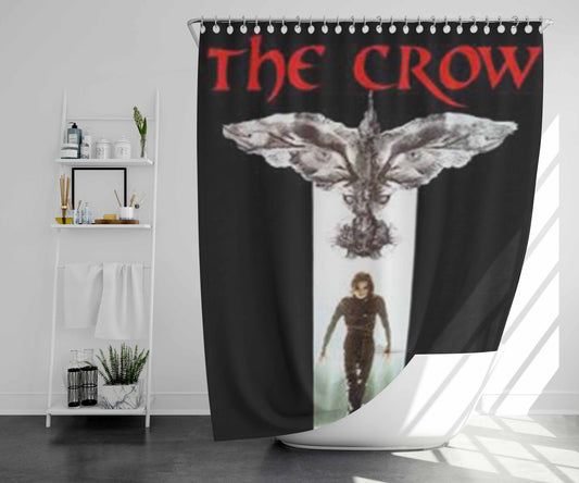 The Crow King Ii Bathroom Shower Curtain Fabric Waterproof | 66 X 72 Inch