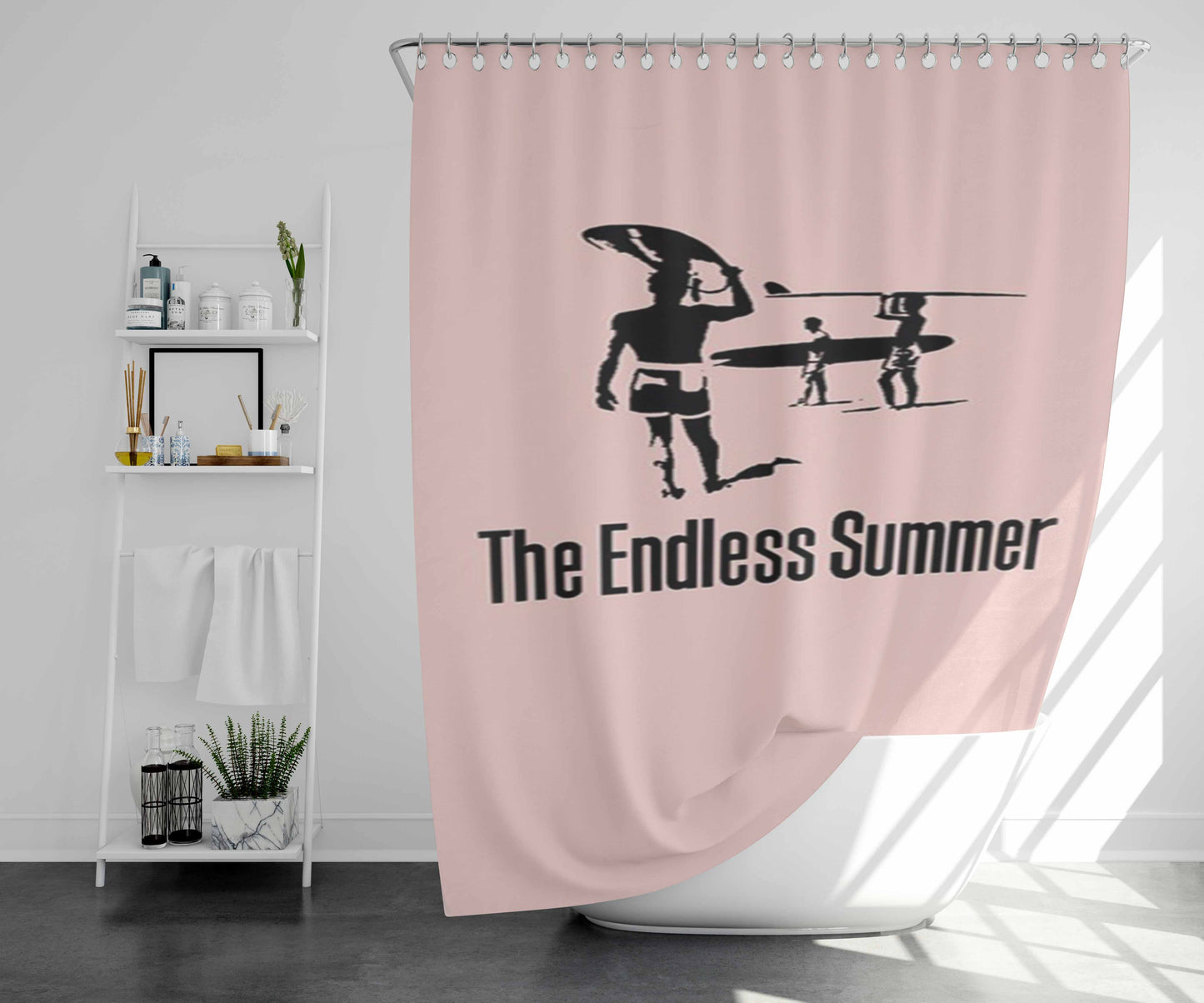 The End Bathroom Shower Curtain Fabric Waterproof | 66 X 72 Inch