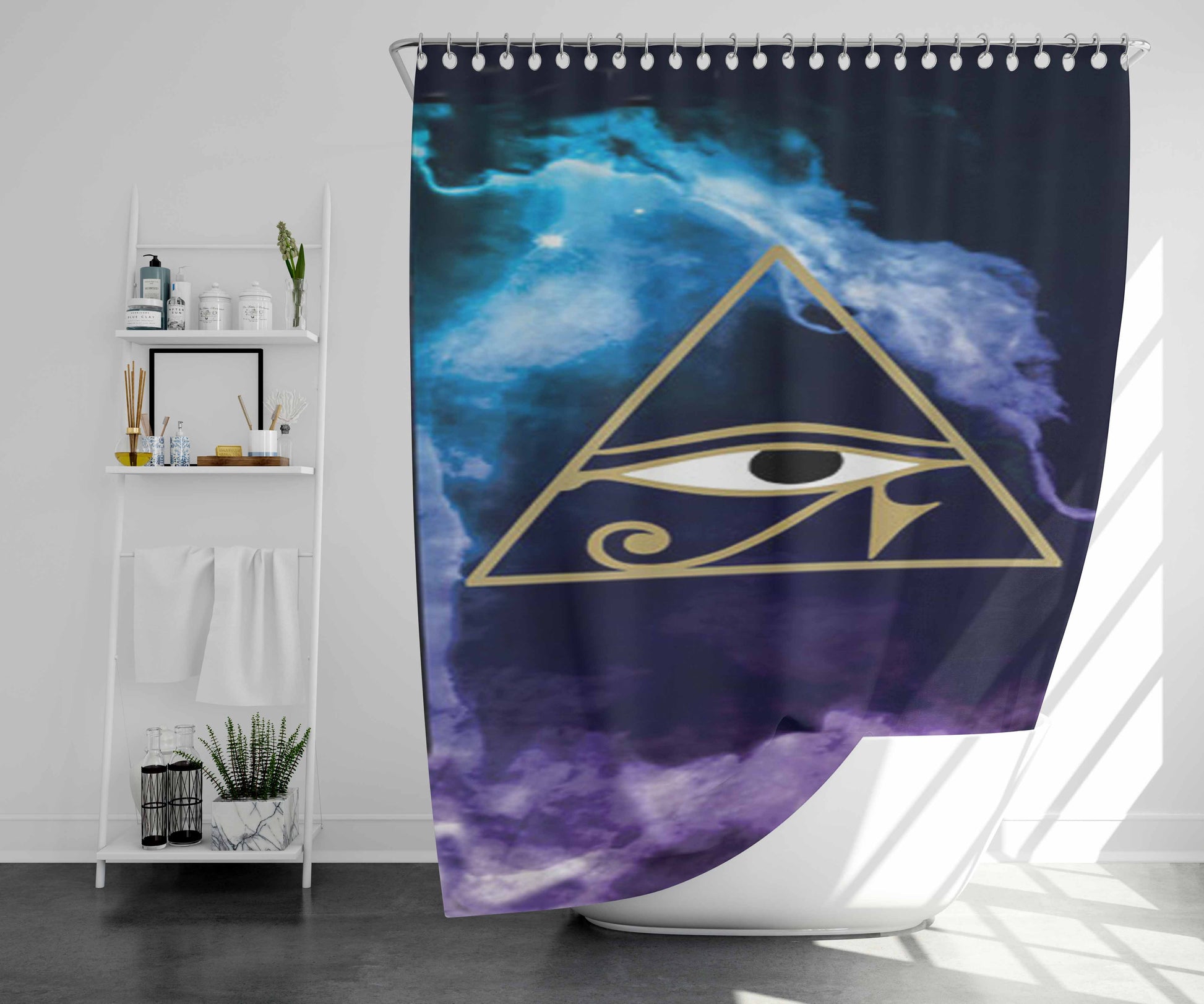 The Extra Mile Motorcycle Club Bathroom Shower Curtain Fabric Waterproof | 66 X 72 Inch