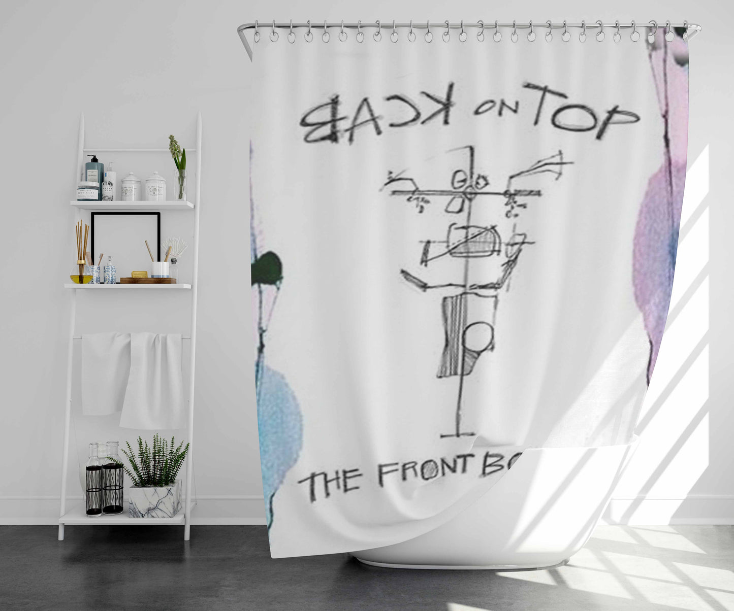 The Fresh Prince Of South Philly Bathroom Shower Curtain Fabric Waterproof | 66 X 72 Inch