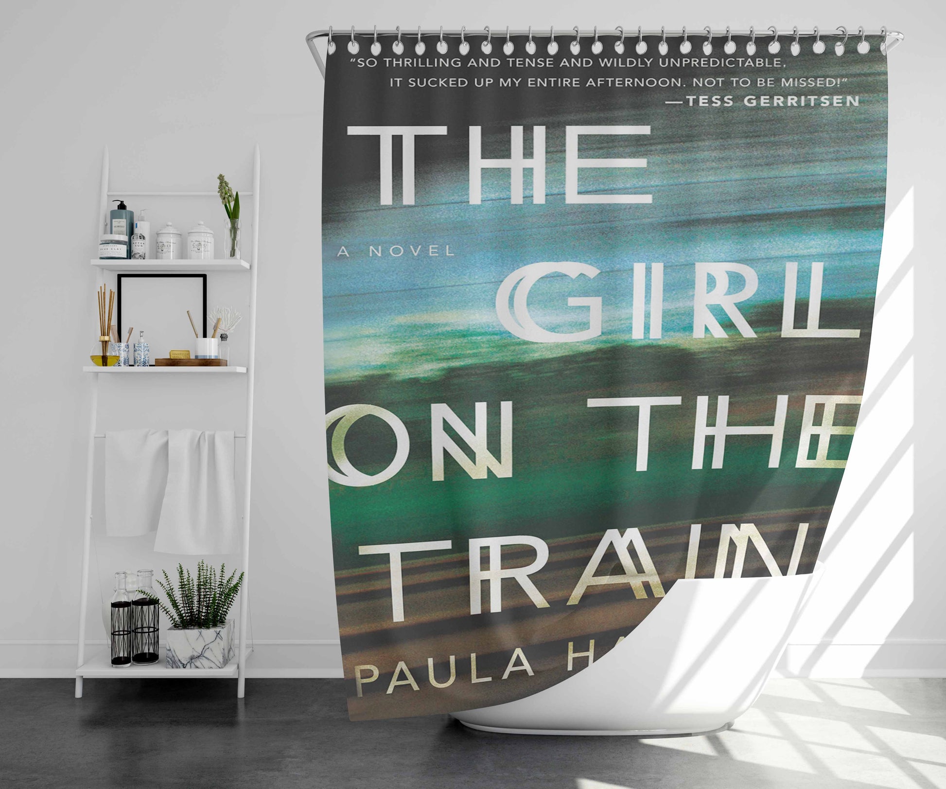The Gentlemen Clocktower Bathroom Shower Curtain Fabric Waterproof | 66 X 72 Inch