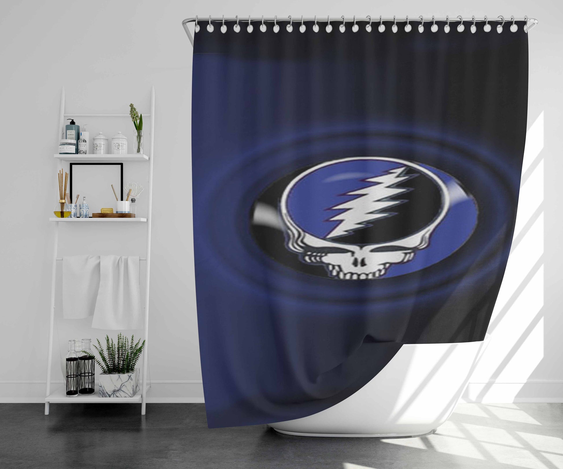 The Grateful Dead Band 2 Bathroom Shower Curtain Fabric Waterproof | 66 X 72 Inch