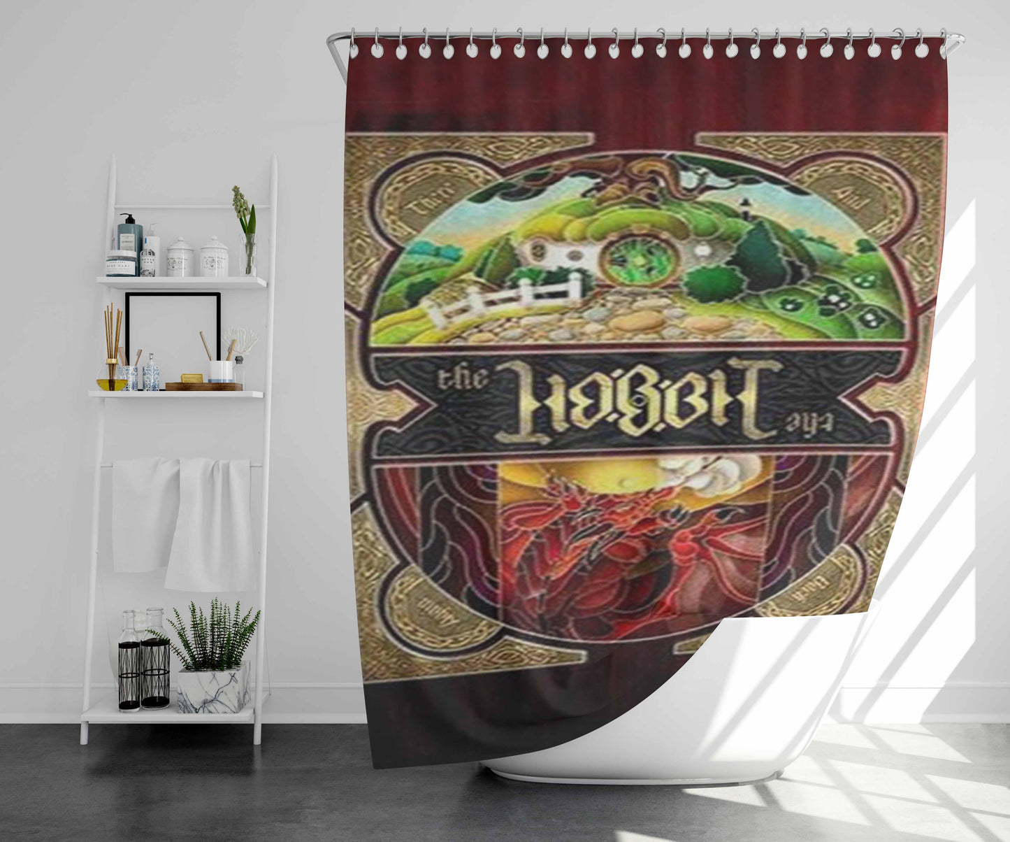 The Hitchhikers Guide Bathroom Shower Curtain Fabric Waterproof | 66 X 72 Inch