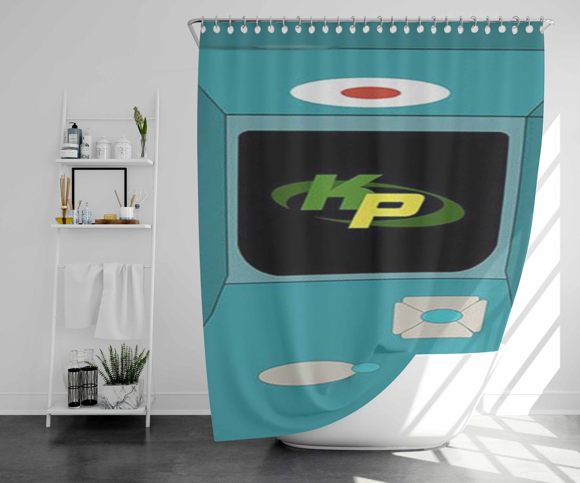 The Kimmunicator Kim Possible Bathroom Shower Curtain Fabric Waterproof | 66 X 72 Inch