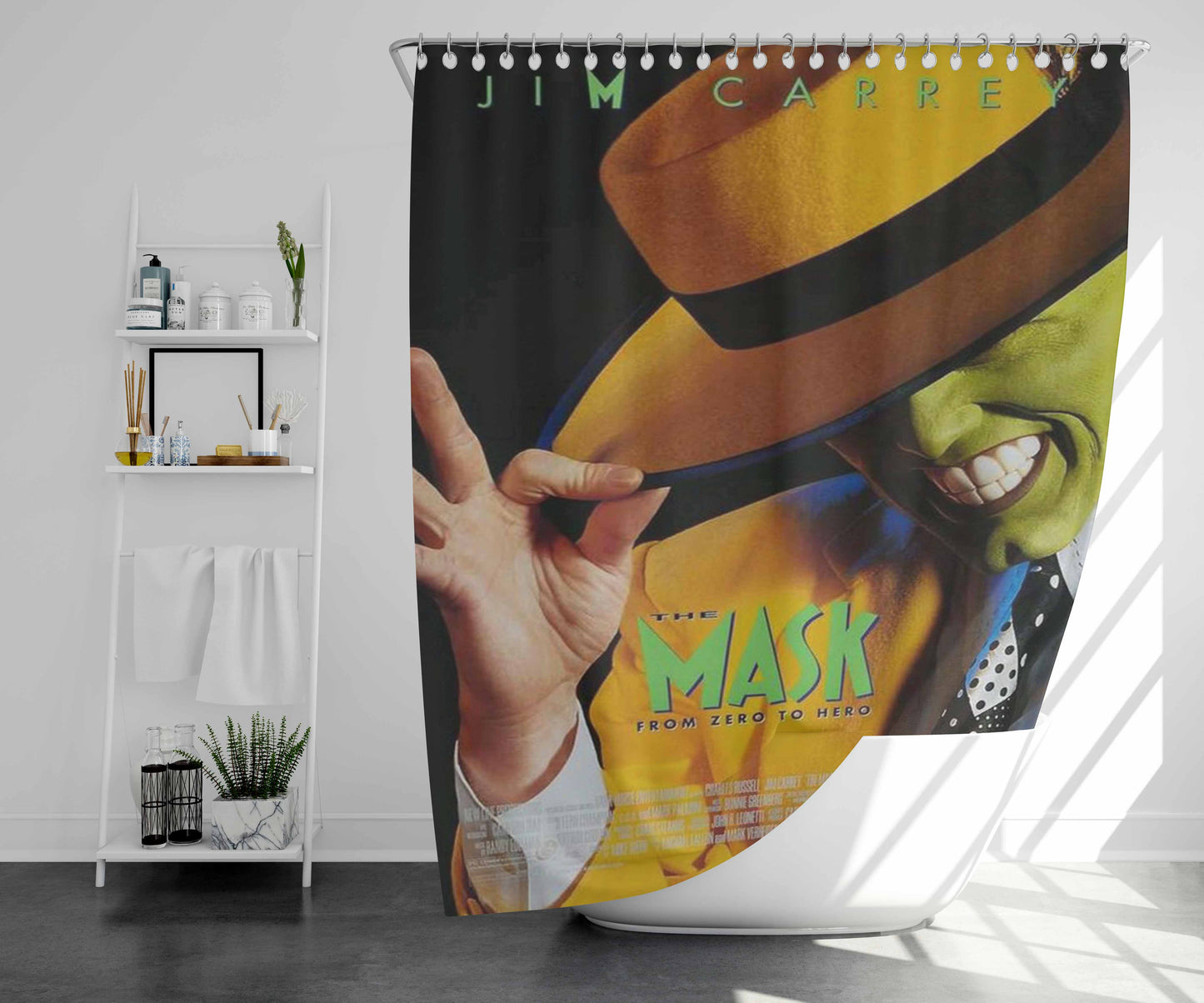 The Mask Movie Bathroom Shower Curtain Fabric Waterproof | 66 X 72 Inch