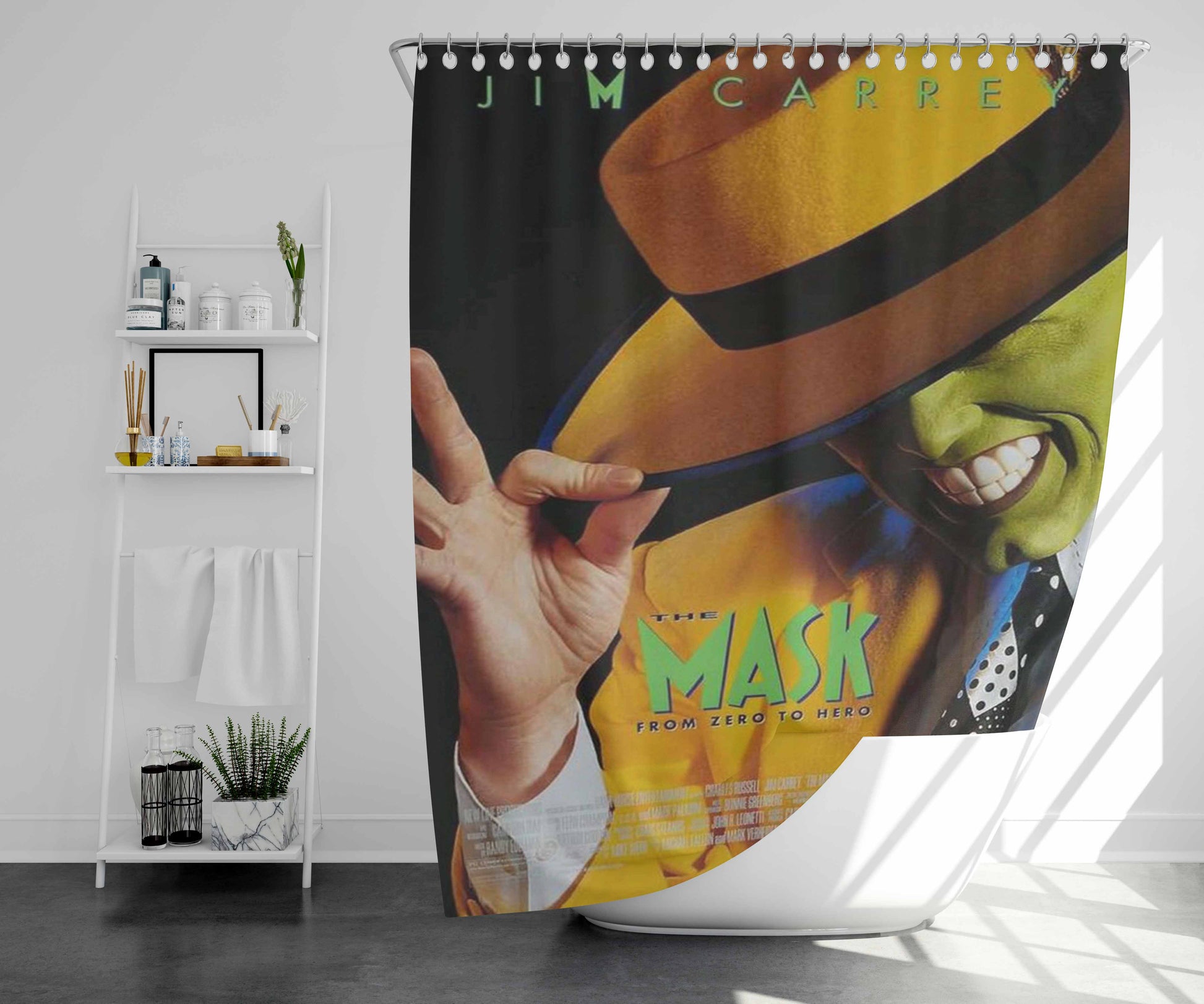 The Mask Movie Bathroom Shower Curtain Fabric Waterproof | 66 X 72 Inch