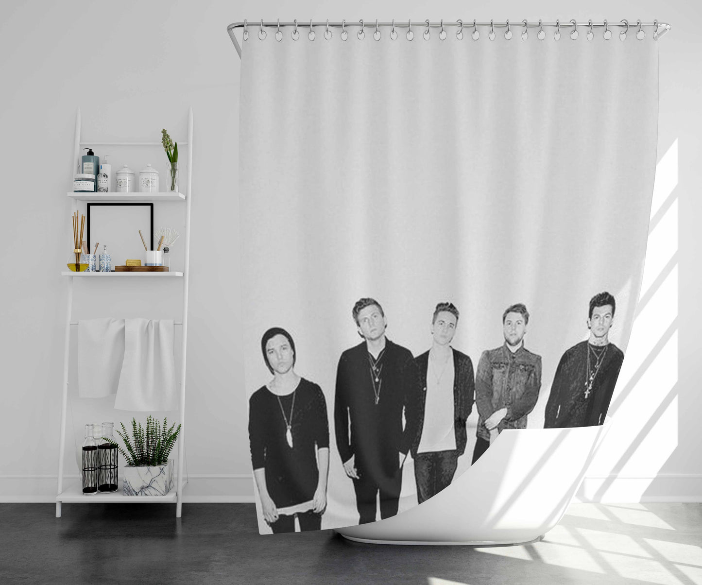 The Munsters In Color Family Portrait Bathroom Shower Curtain Fabric Waterproof | 66 X 72 Inch