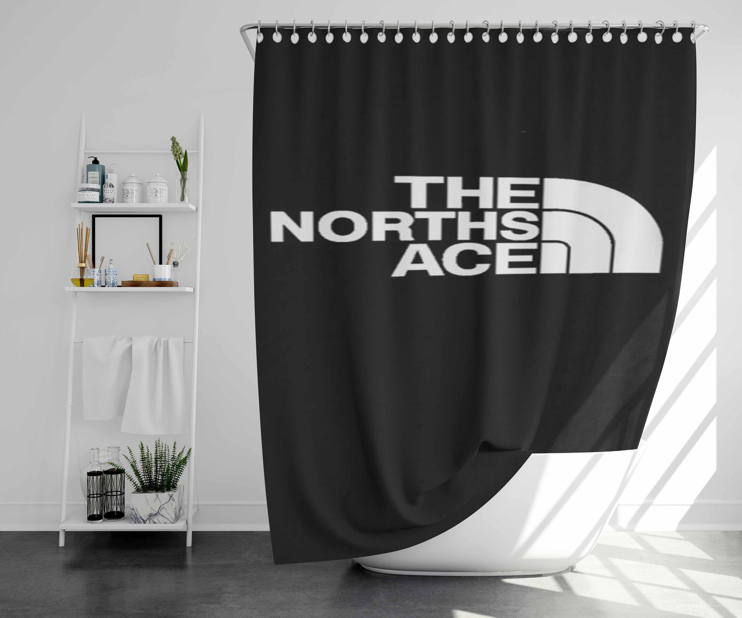 The North Is Ace For Us Northerners Be Proud Bathroom Shower Curtain Fabric Waterproof | 66 X 72 Inch