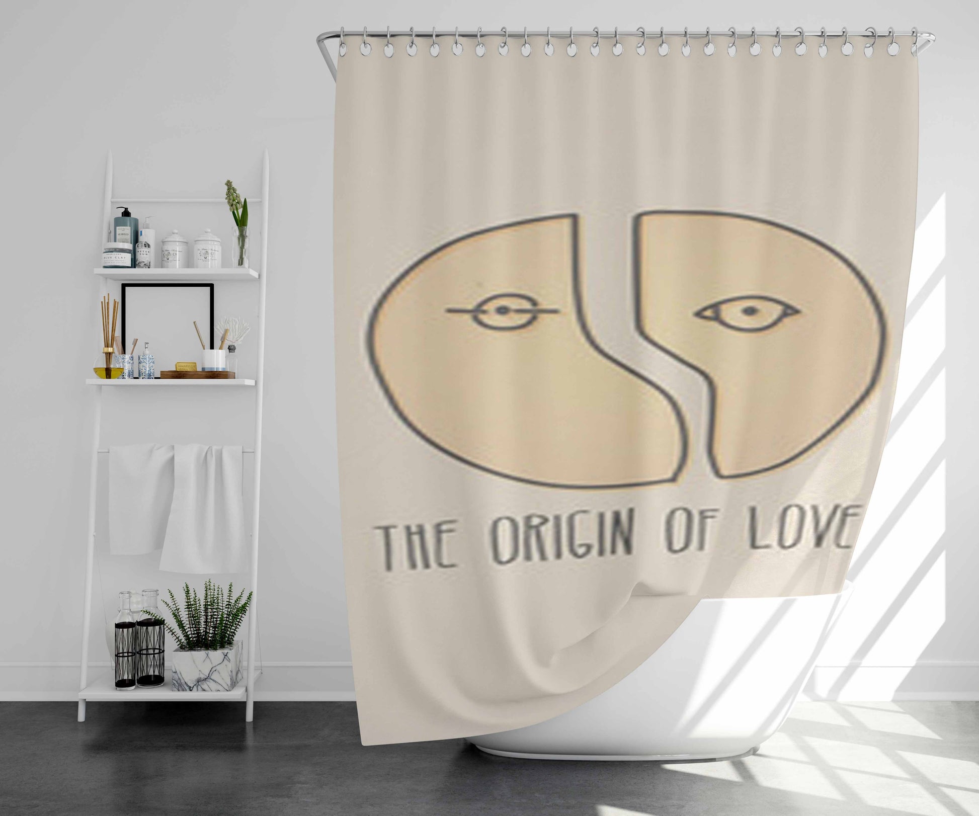 The Orient Of Hong Kong Bathroom Shower Curtain Fabric Waterproof | 66 X 72 Inch