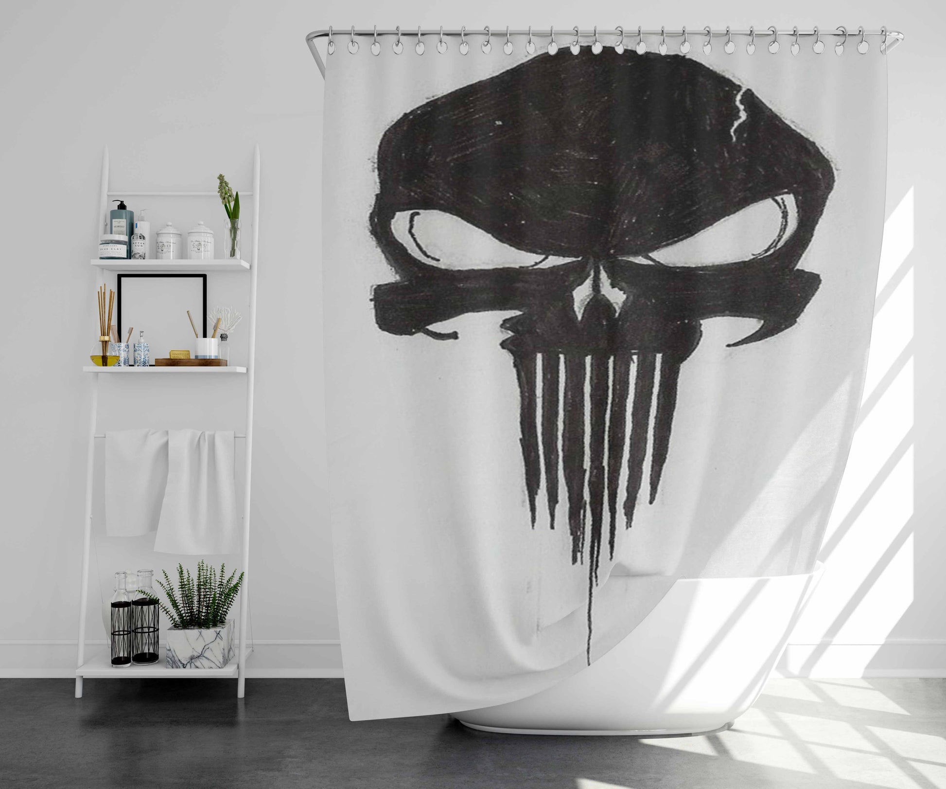The Punishman Hart 2014 Bathroom Shower Curtain Fabric Waterproof | 66 X 72 Inch