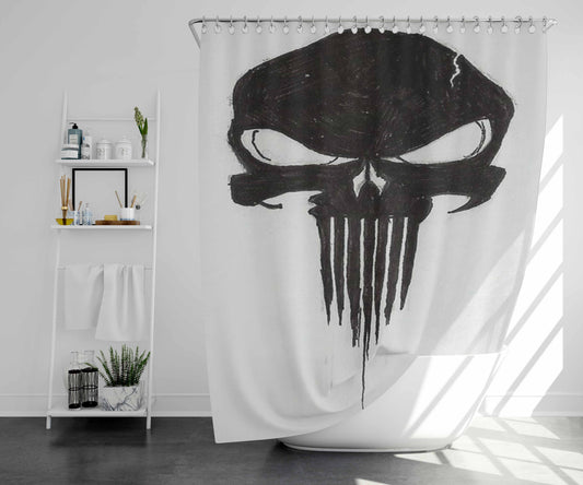 The Punishman Hart 2014 Bathroom Shower Curtain Fabric Waterproof | 66 X 72 Inch