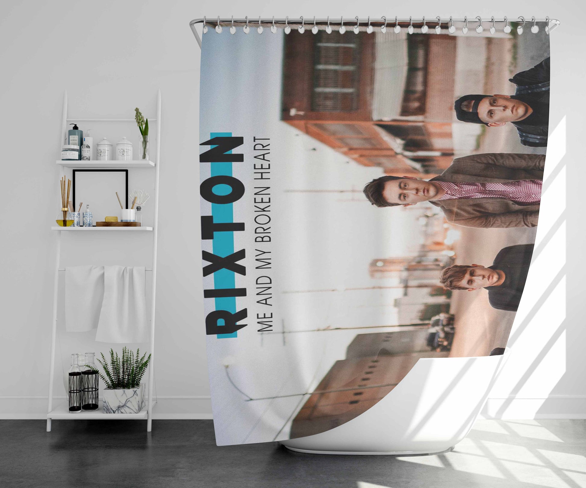 The Rembrandts Bathroom Shower Curtain Fabric Waterproof | 66 X 72 Inch