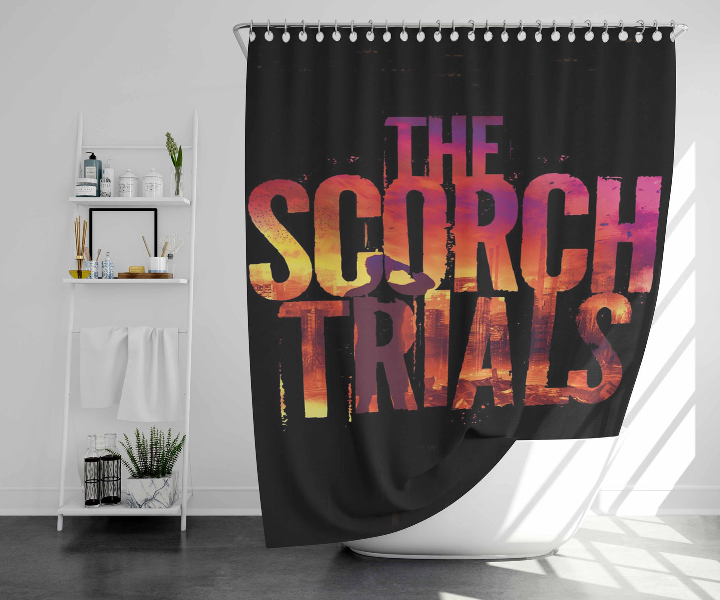 The Scorch Trials Poster Bathroom Shower Curtain Fabric Waterproof | 66 X 72 Inch
