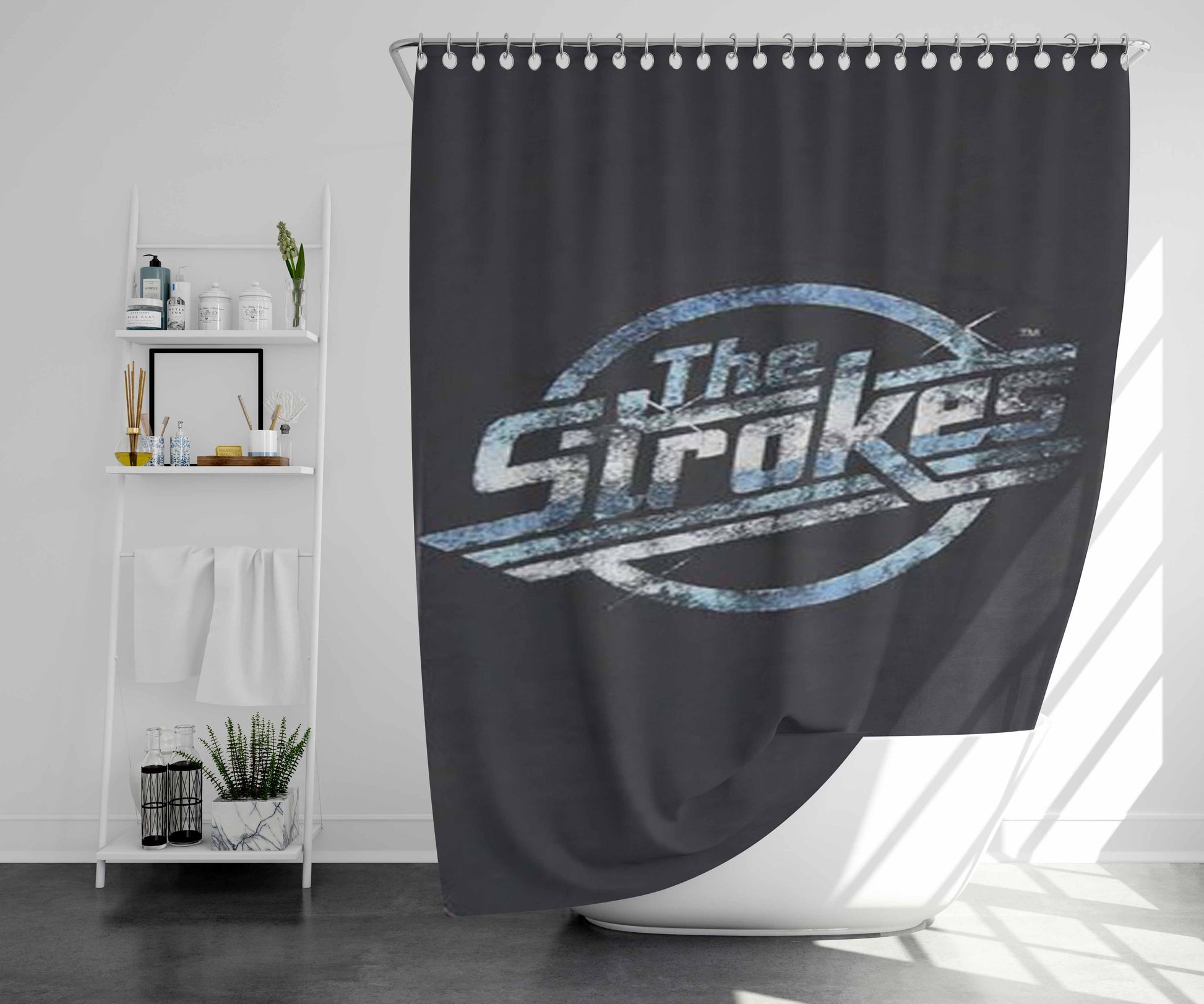 The Story So Far Collage Bathroom Shower Curtain Fabric Waterproof | 66 X 72 Inch