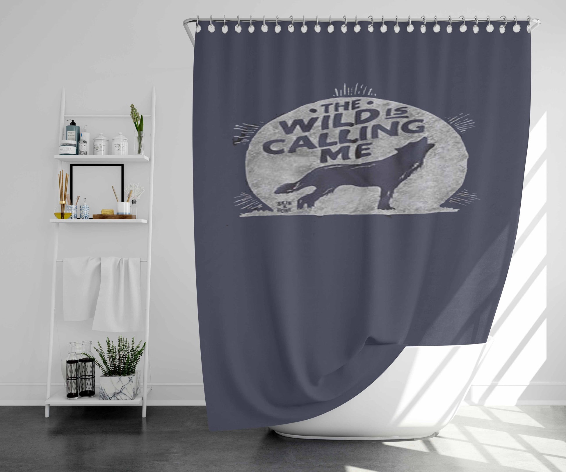 The Wild Hunt Bathroom Shower Curtain Fabric Waterproof | 66 X 72 Inch