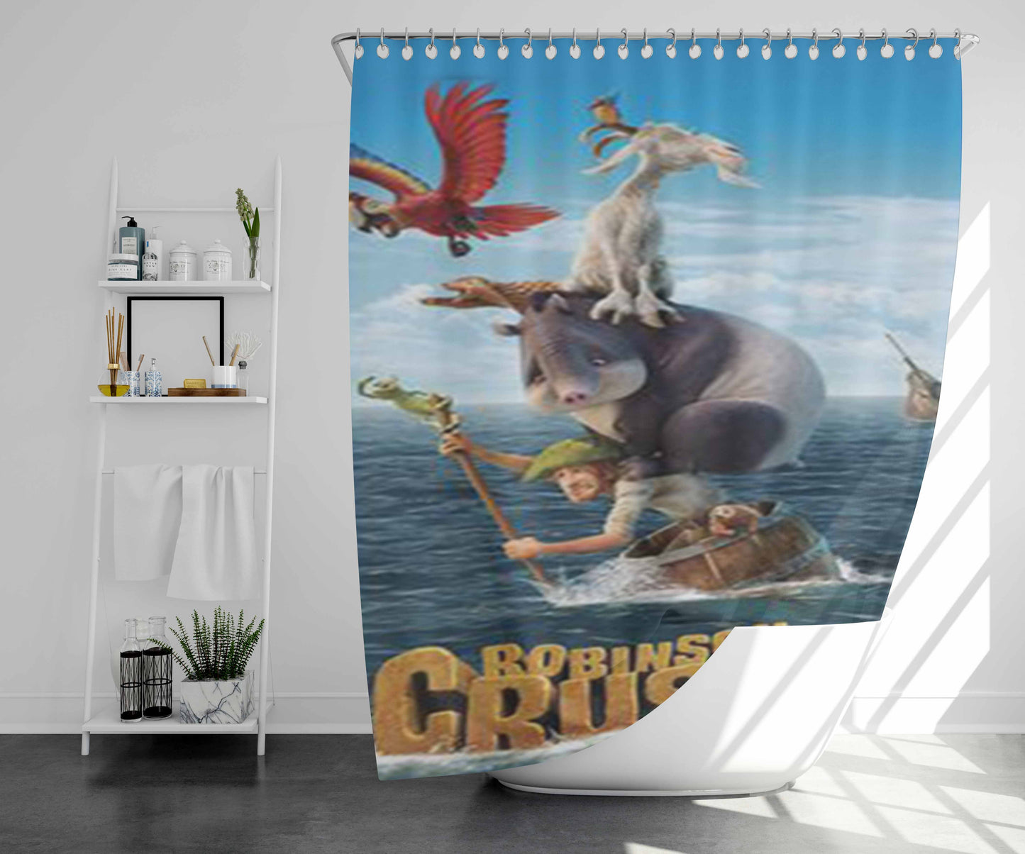 The Wild Is Calling Me Bathroom Shower Curtain Fabric Waterproof | 66 X 72 Inch