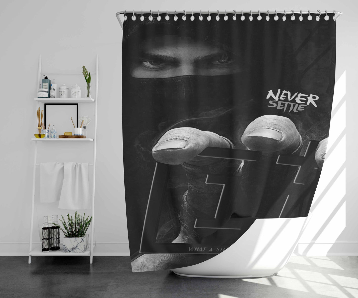 Thief Garrett Bathroom Shower Curtain Fabric Waterproof | 66 X 72 Inch