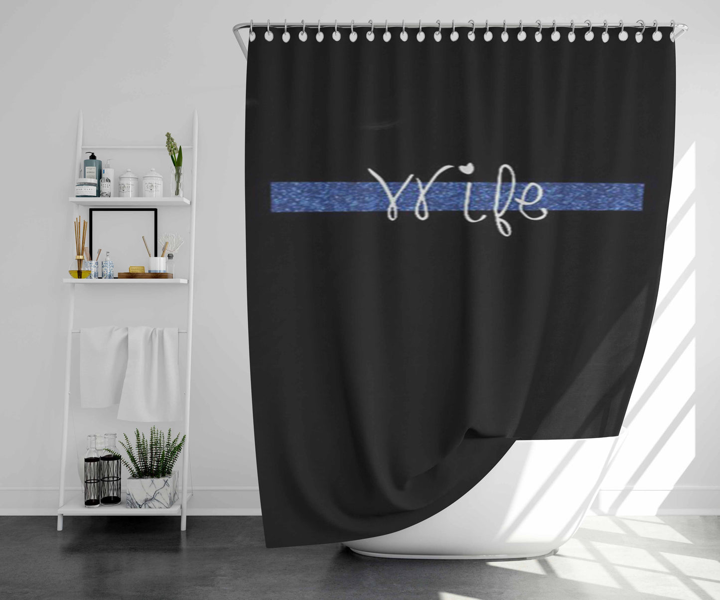 Thief Bathroom Shower Curtain Fabric Waterproof | 66 X 72 Inch
