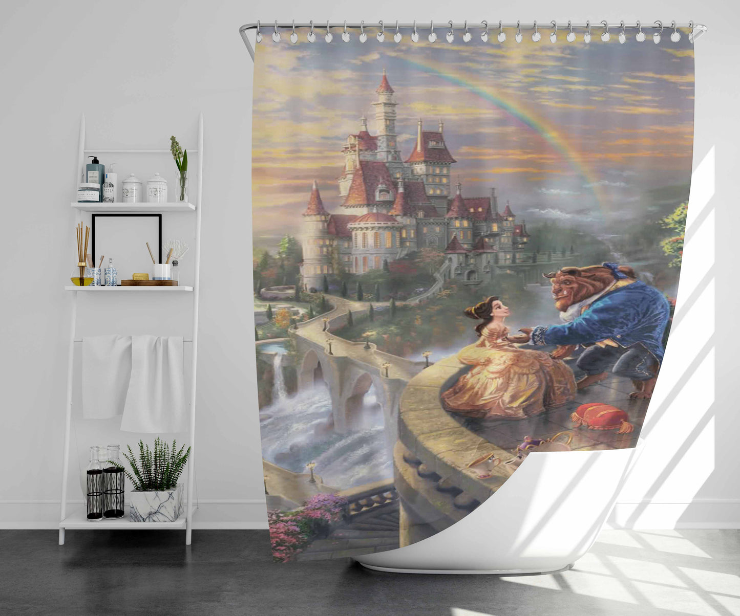 Thom Browne New York Wallpaper Bathroom Shower Curtain Fabric Waterproof | 66 X 72 Inch