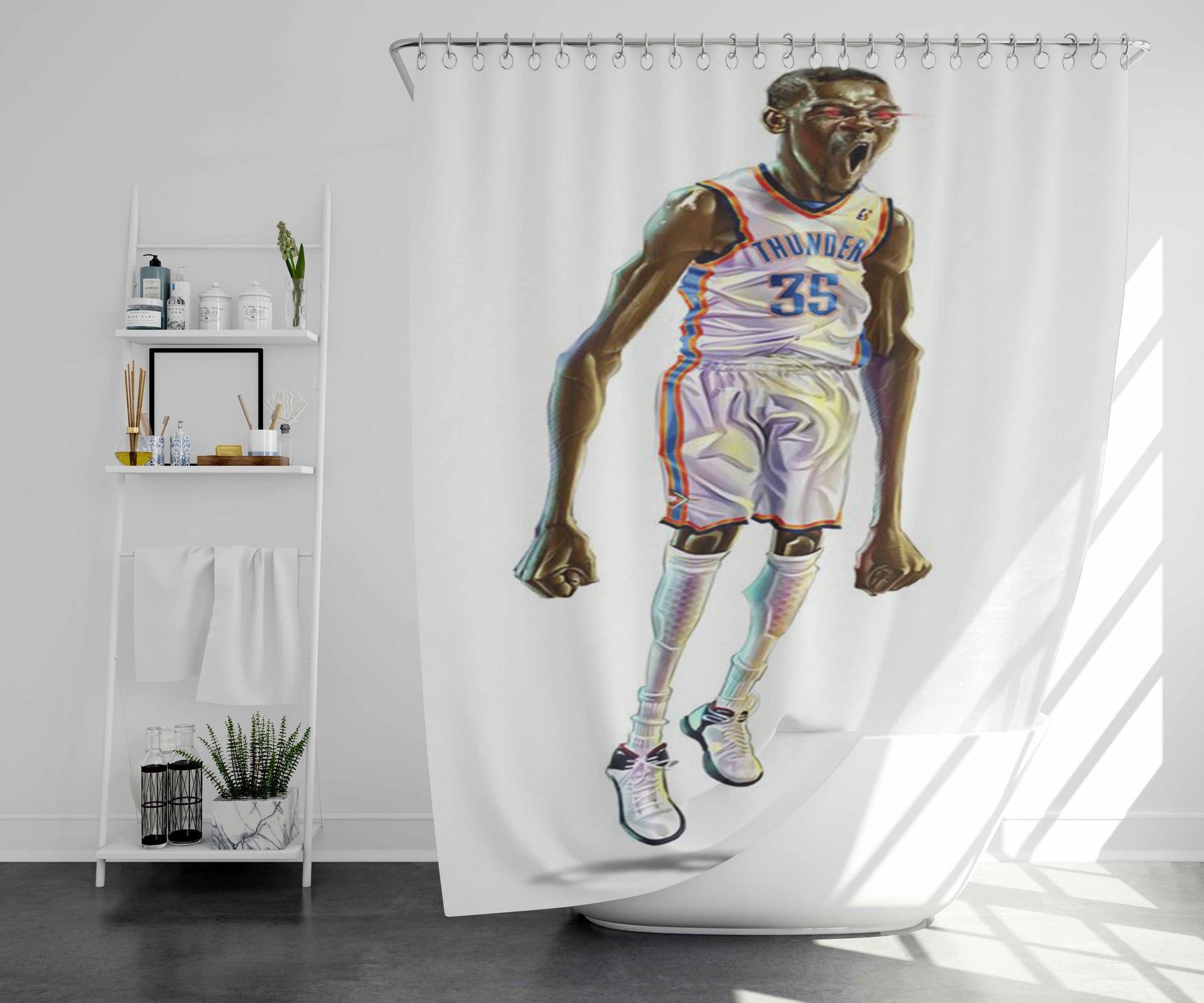 Thug Life Galaxy Bkg Bathroom Shower Curtain Fabric Waterproof | 66 X 72 Inch
