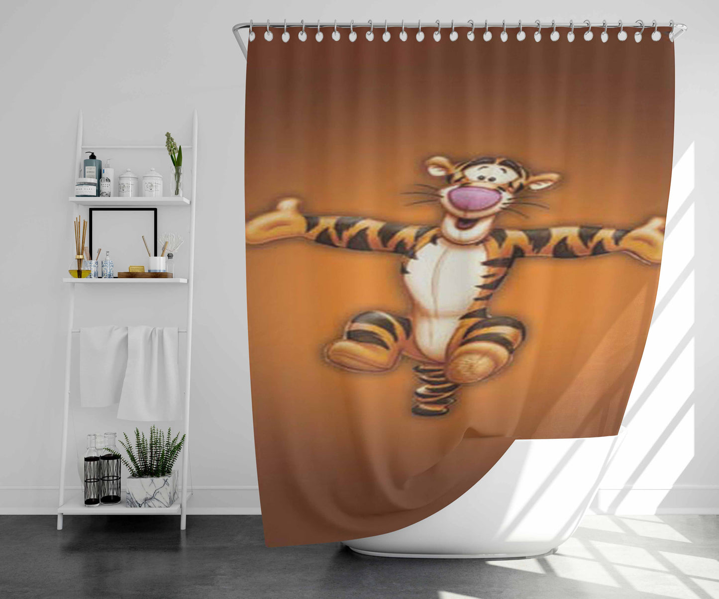 Tiger Bathroom Shower Curtain Fabric Waterproof | 66 X 72 Inch