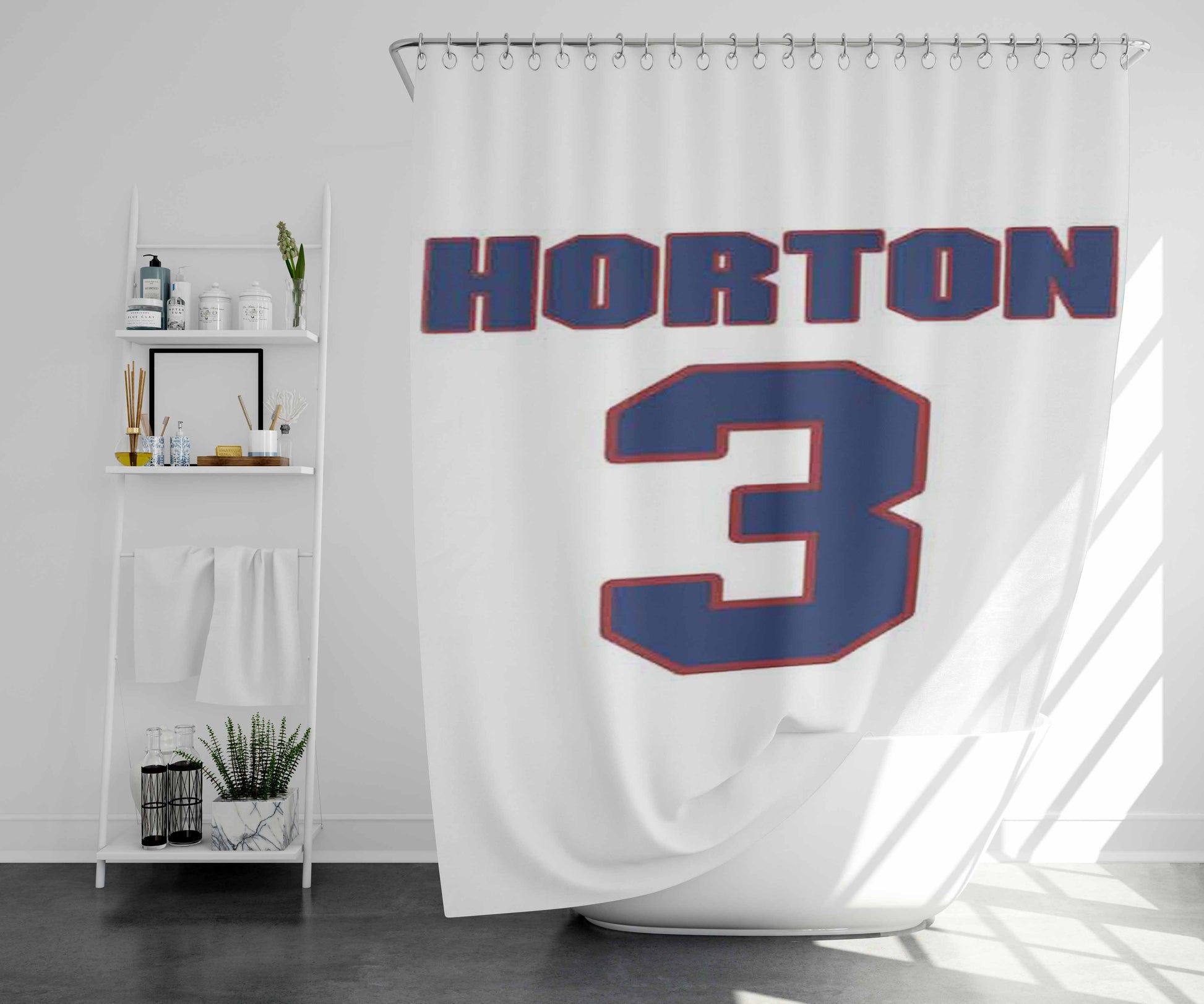 Tim Duncan Back Bathroom Shower Curtain Fabric Waterproof | 66 X 72 Inch