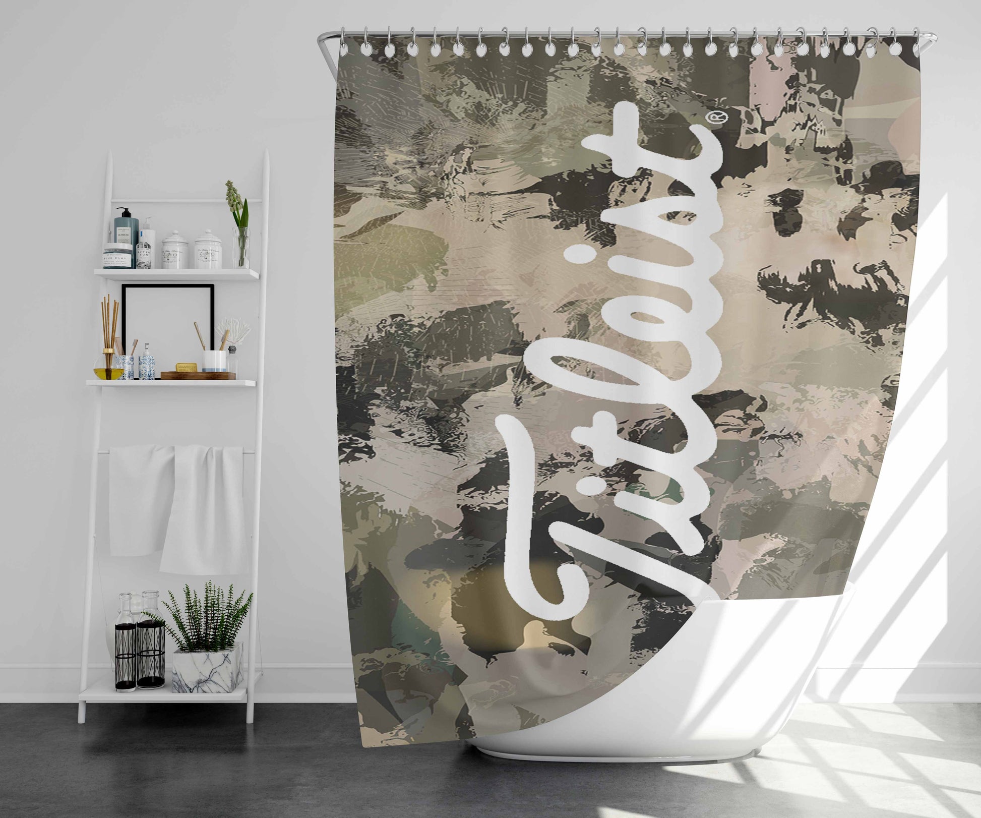 Titleist Golf Ball Print Bathroom Shower Curtain Fabric Waterproof | 66 X 72 Inch