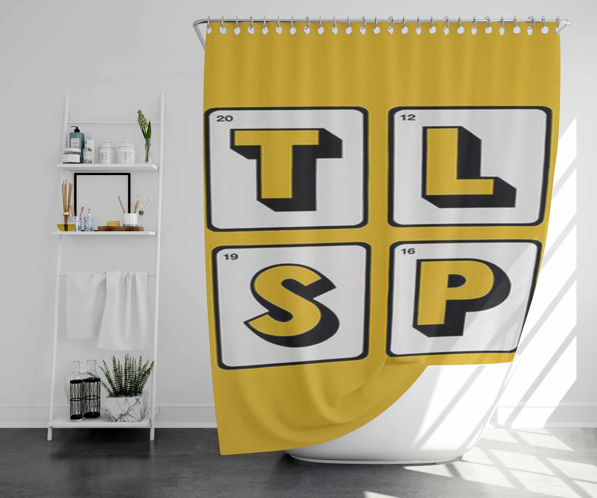 Tlm 1989 Bathroom Shower Curtain Fabric Waterproof | 66 X 72 Inch