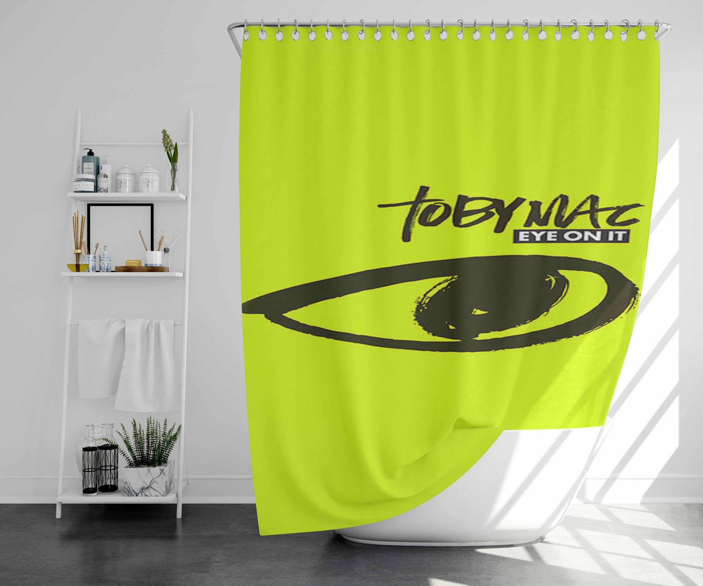 Tobias Eaton Bathroom Shower Curtain Fabric Waterproof | 66 X 72 Inch