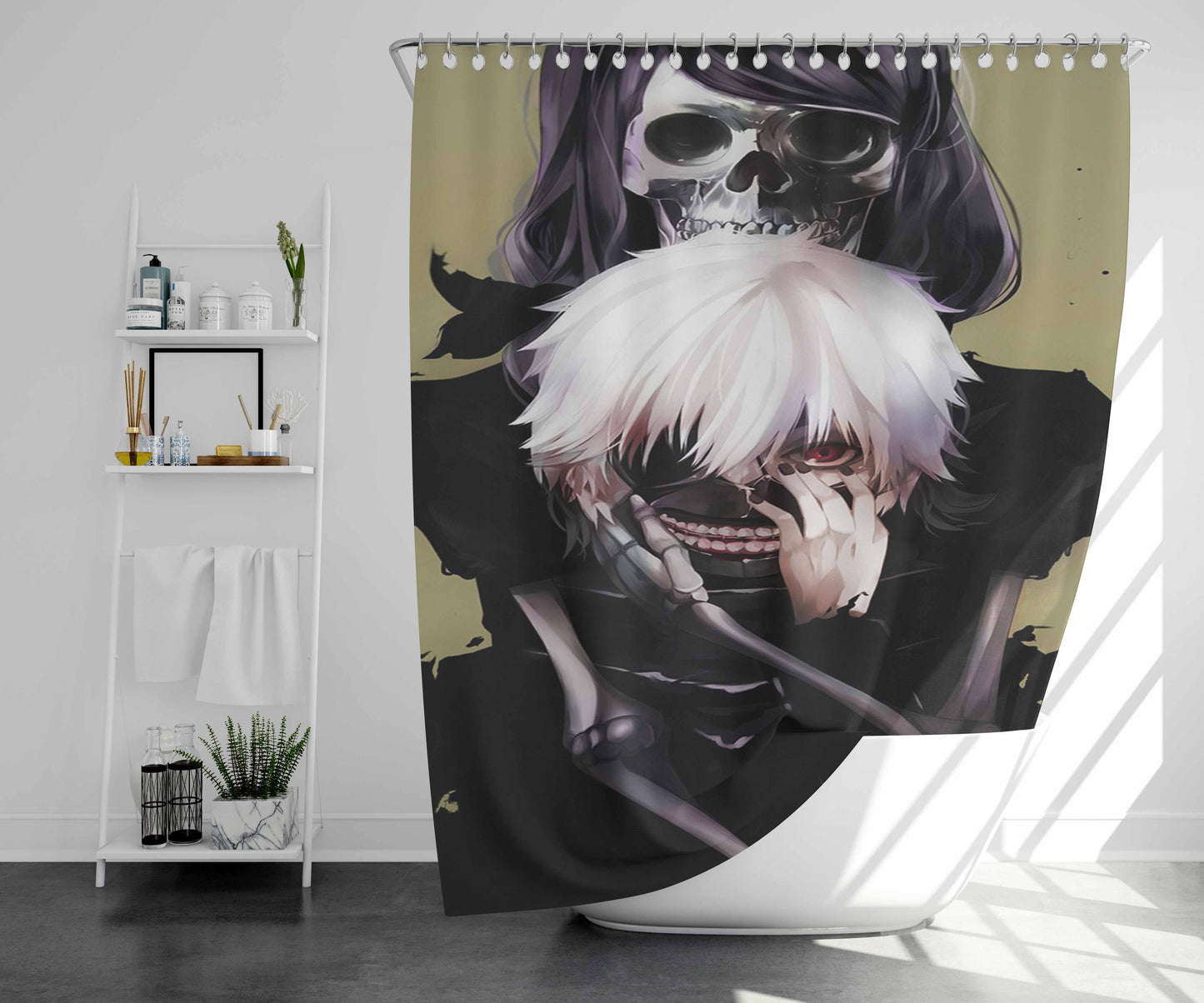 Tokio Hotel Bathroom Shower Curtain Fabric Waterproof | 66 X 72 Inch