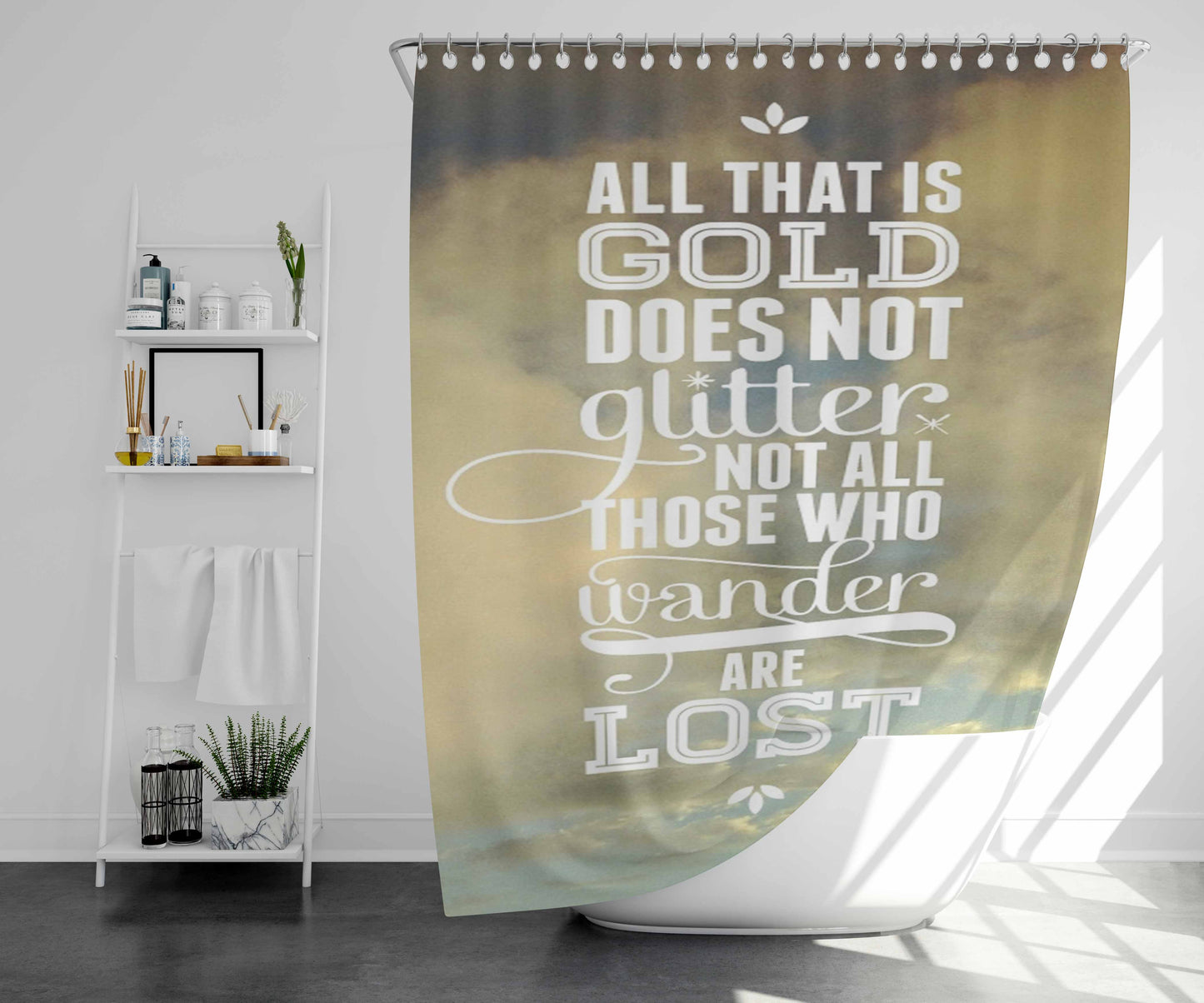 Tolkien Lotr Return Of The King Paperback Bathroom Shower Curtain Fabric Waterproof | 66 X 72 Inch