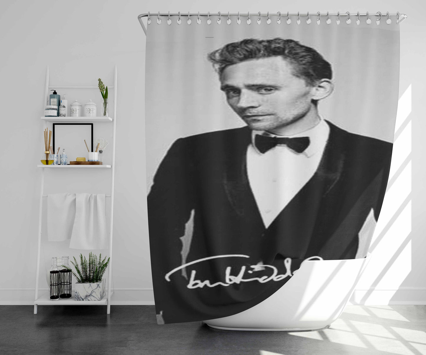Tom Hardy Autograph Bathroom Shower Curtain Fabric Waterproof | 66 X 72 Inch