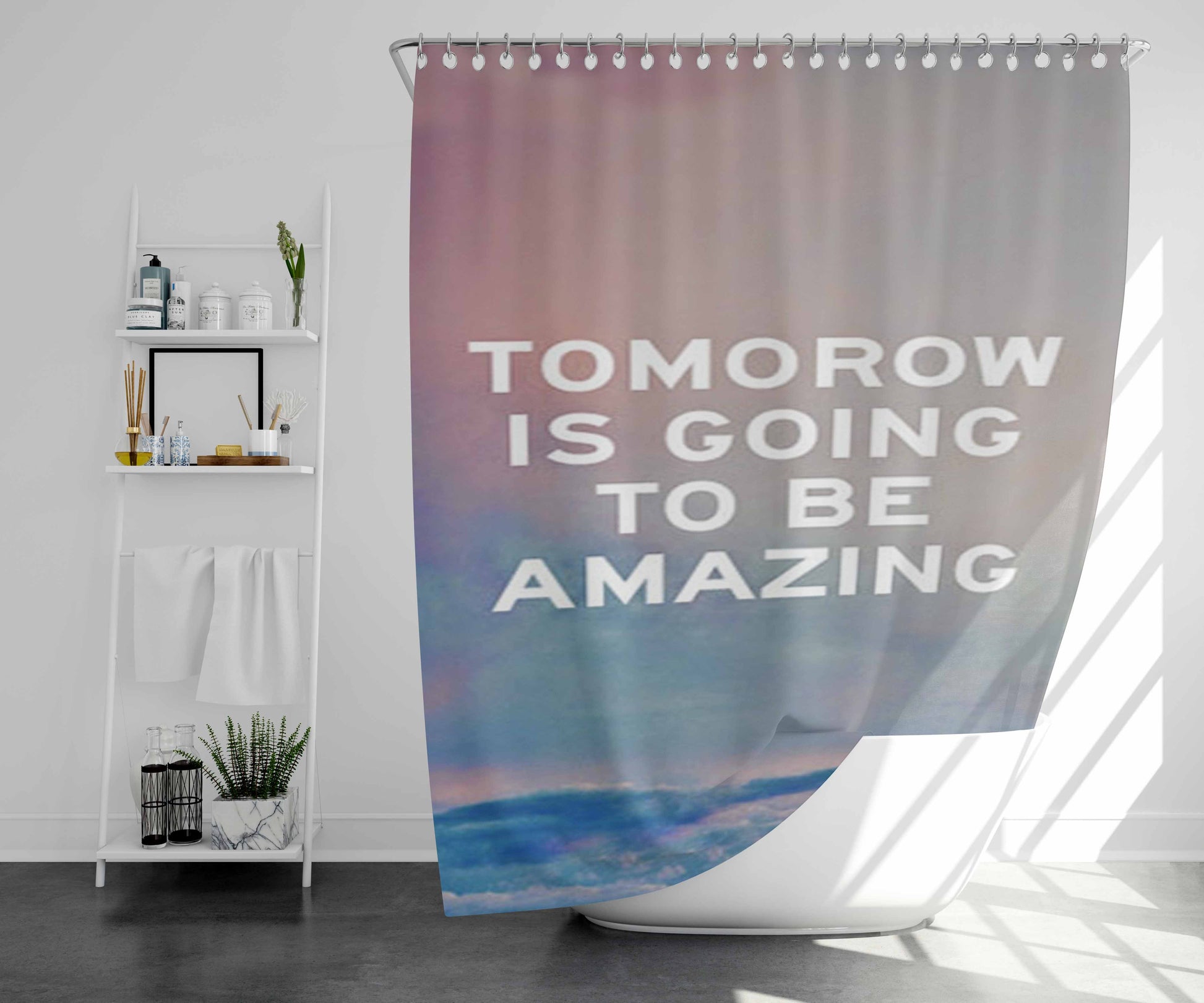 Tommy Two Eyes Bathroom Shower Curtain Fabric Waterproof | 66 X 72 Inch