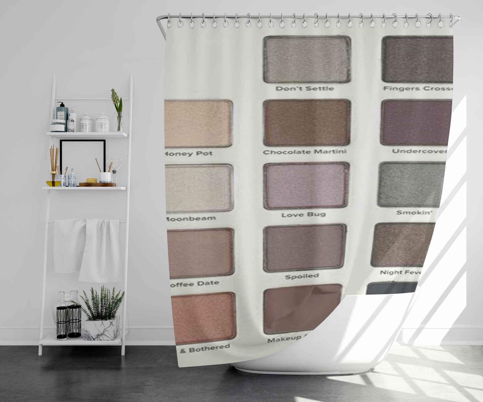 Tony Stewart Bathroom Shower Curtain Fabric Waterproof | 66 X 72 Inch