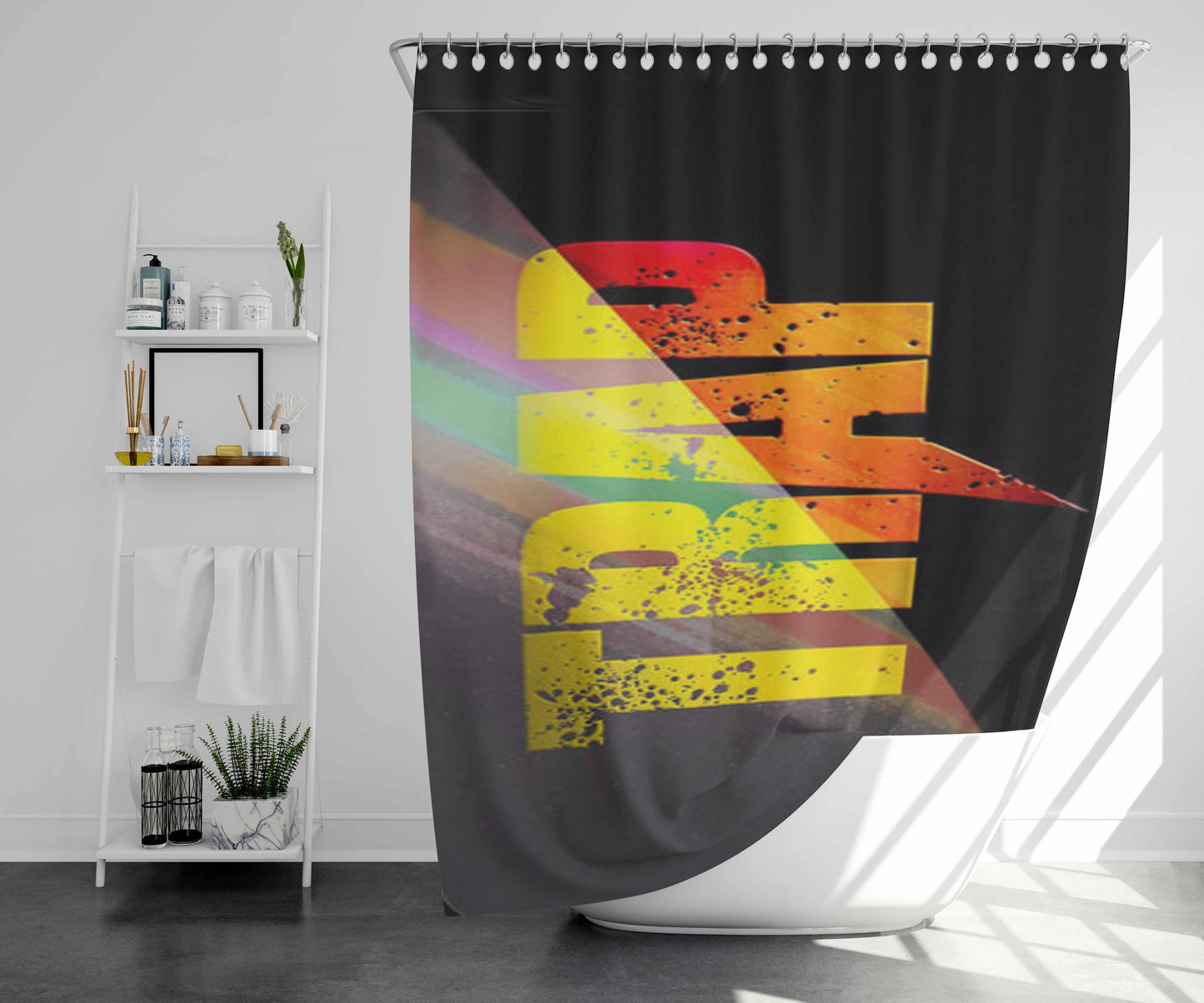 Transparent Wings Butterfly Bathroom Shower Curtain Fabric Waterproof | 66 X 72 Inch
