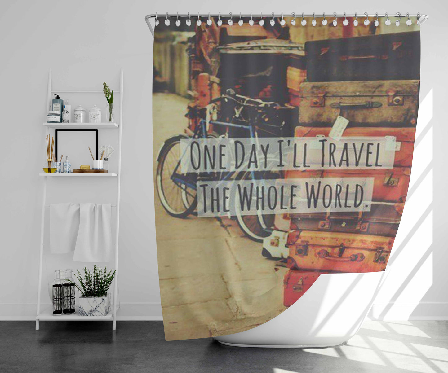 Trash Hawke Bathroom Shower Curtain Fabric Waterproof | 66 X 72 Inch