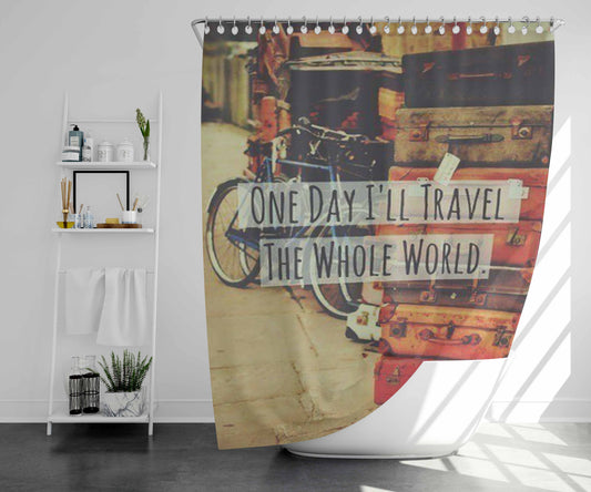 Trash Hawke Bathroom Shower Curtain Fabric Waterproof | 66 X 72 Inch