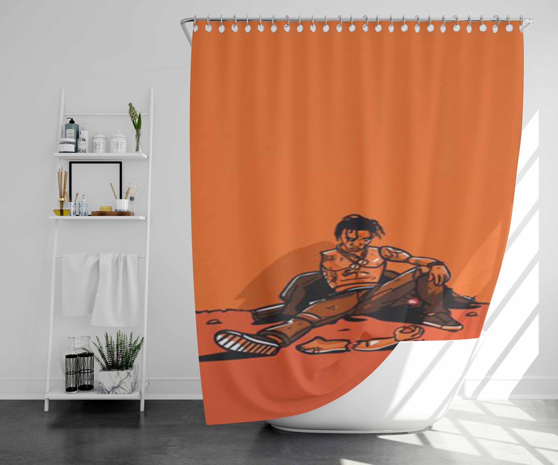 Travel Wide & Far Bathroom Shower Curtain Fabric Waterproof | 66 X 72 Inch