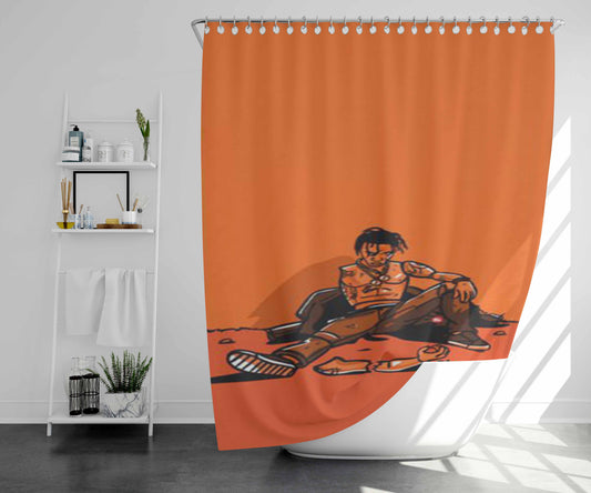 Travel Wide & Far Bathroom Shower Curtain Fabric Waterproof | 66 X 72 Inch