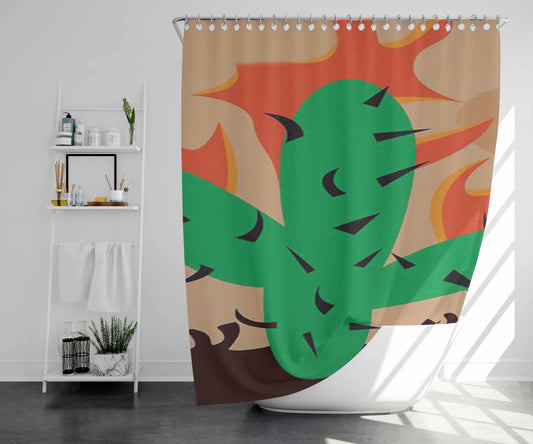 Travis Code Rodeoo Bathroom Shower Curtain Fabric Waterproof | 66 X 72 Inch