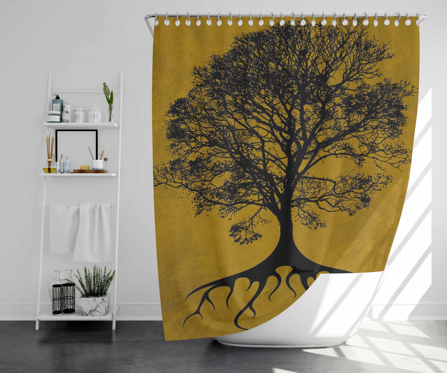 Tree Of Gondor Bathroom Shower Curtain Fabric Waterproof | 66 X 72 Inch