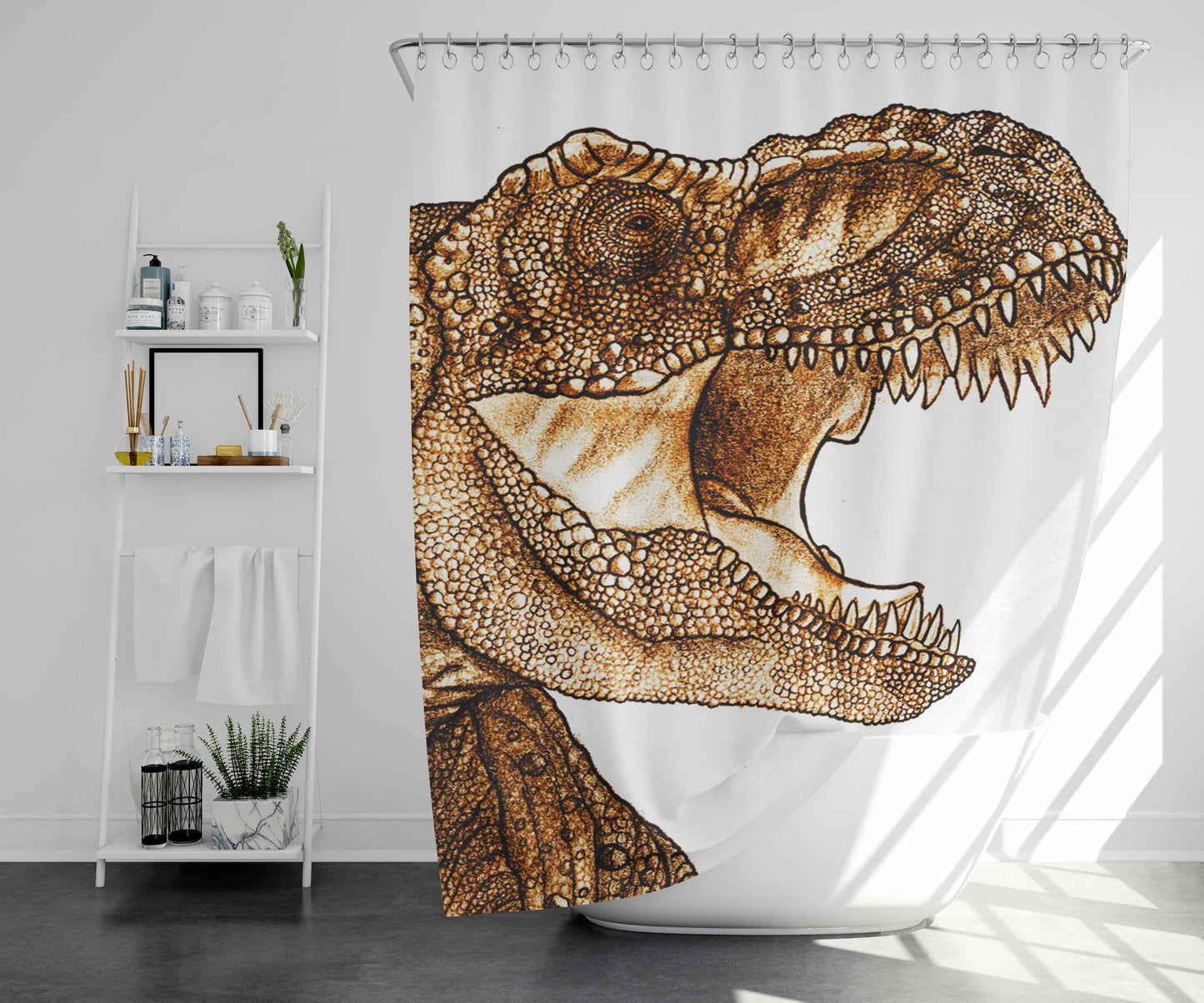 Trek Your Self Before You Wreck Yourself Bathroom Shower Curtain Fabric Waterproof | 66 X 72 Inch