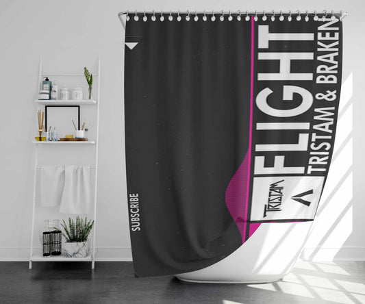Tristam And Braken Bathroom Shower Curtain Fabric Waterproof | 66 X 72 Inch