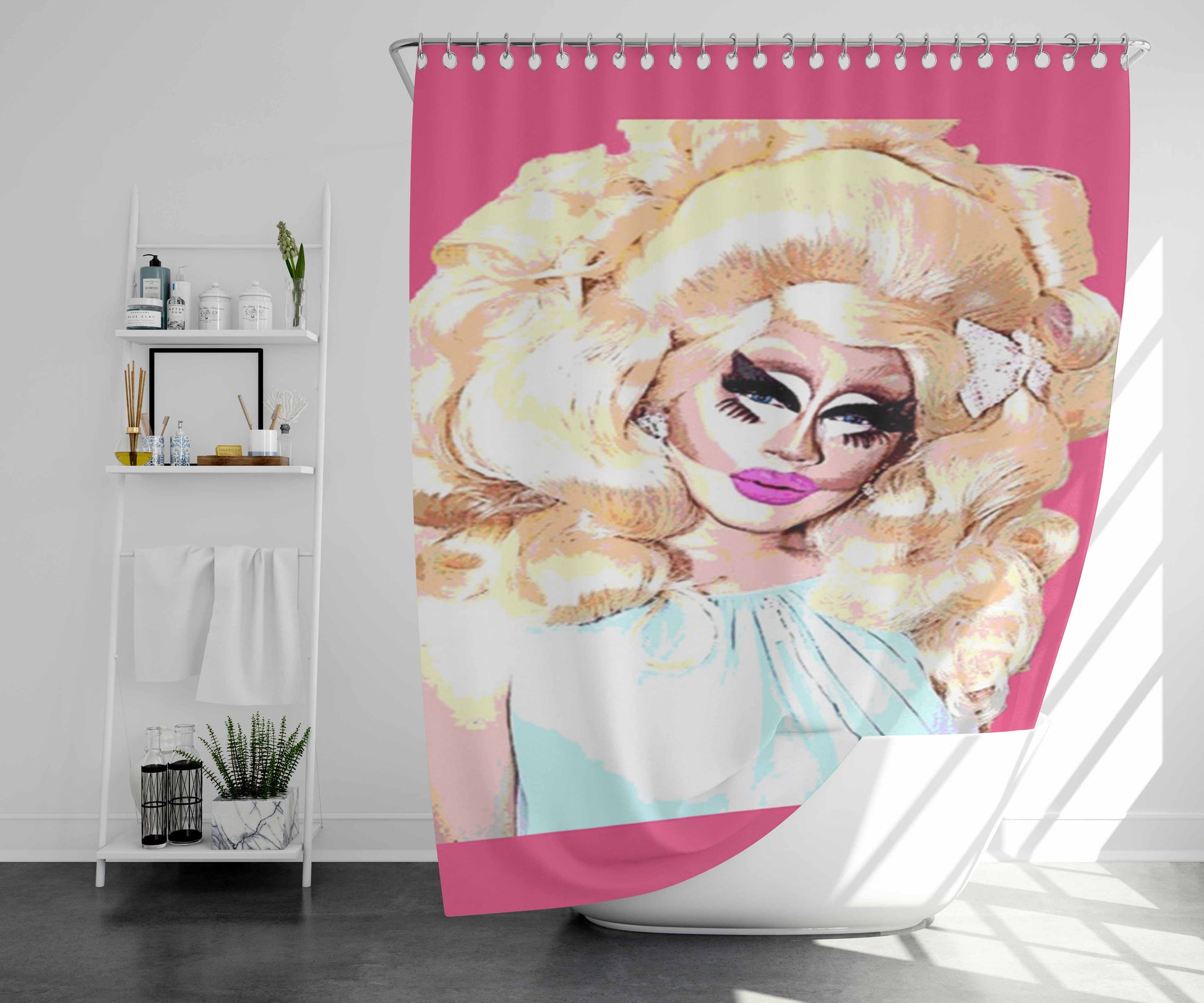 Trixie Mattel Bathroom Shower Curtain Fabric Waterproof | 66 X 72 Inch