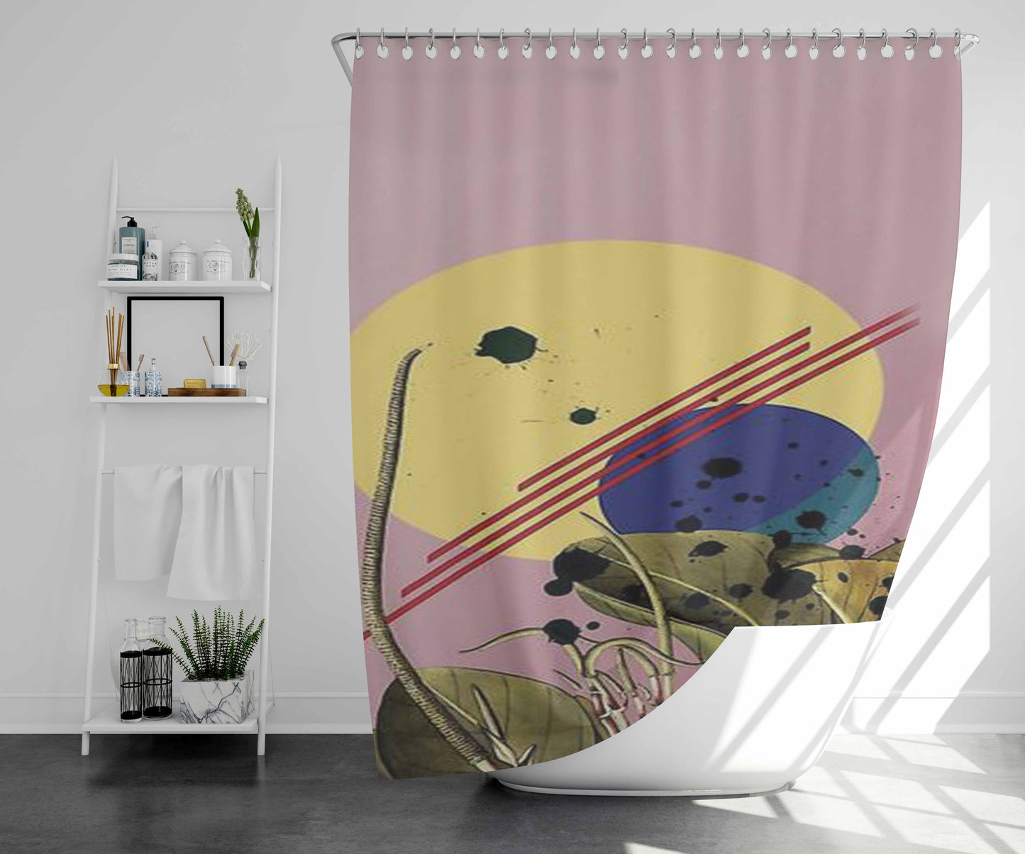 Truimo Bathroom Shower Curtain Fabric Waterproof | 66 X 72 Inch