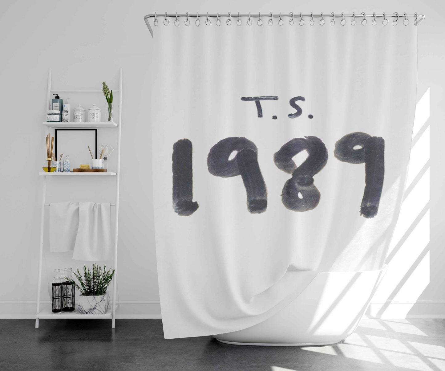 Ts 1989 Bathroom Shower Curtain Fabric Waterproof | 66 X 72 Inch